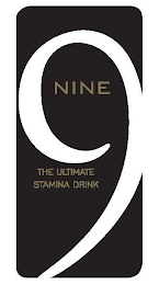 9 NINE THE ULTIMATE STAMINA DRINK logo