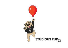 9 STUDIOUS PUP logo