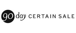 90 DAY CERTAIN SALE logo