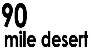 90 MILE DESERT logo