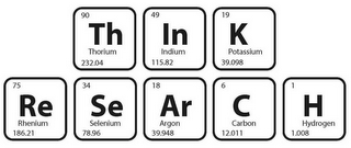 90 TH THORIUM 232.04 49 IN INDIUM 115.82 19 K POTASSIUM 39.098 75 RE RHENIUM 186.21 34 SE SELENIUM 78.96 18 AR ARGON 39.948 6 C CARBON 12.011 1 H HYDROGEN 1.008 logo