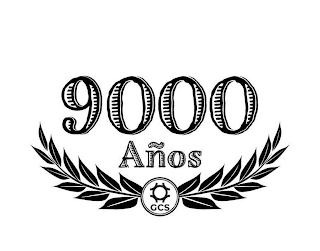 9000 AÑOS GCS logo