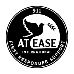 911 AT EASE INTERNATIONAL FIRST RESPONDER SUPPORT logo
