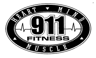 911 FITNESS HEART MIND MUSCLE logo
