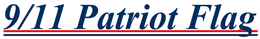 9/11 PATRIOT FLAG logo