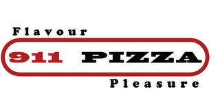 911 PIZZA FLAVOUR PLEASURE logo