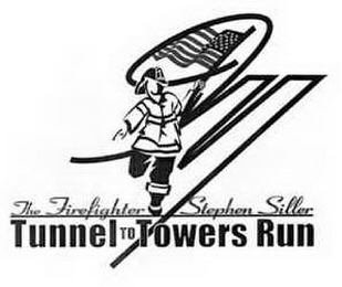 911 THE FIREFIGHTER STEPHEN SILLER TUNNEL TO TOWERS RUN logo