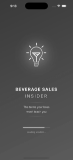9:18 BEVERAGE SALES INSIDER THE TERMS YOUR BOSS WON'T TEACH YOU LOADING WISDOM... logo