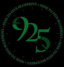 925 · NINE TO FIVE  BLUEPRINT · NINE TO FIVE BLUEPRINT · NINE TO FIVE BLUEPRINT · NINE TO FIVE BLUEPRINT · logo