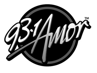 93.1 AMOR logo