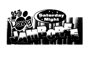 93.7 THE DAWG SATURDAY NIGHT JAMBOREE logo