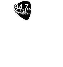 94.7 FM CLASSIC HITS & TRUE OLDIES logo