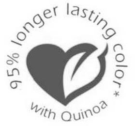 95% LONGER LASTING COLOR* WITH QUINOA logo