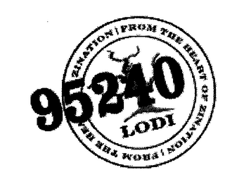 95240 LODI FROM THE HEART OF ZINATION logo