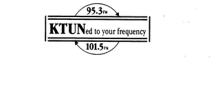 95.3 FM KTUNED TO YOUR FREQUENCY 101.5 FM logo