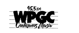 95.5 FM WPGC CONTINUOUS MUSIC logo