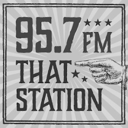 95.7 FM THAT STATION logo