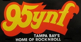 95YNF TAMPA BAY'S HOME OF ROCK N ROLL logo