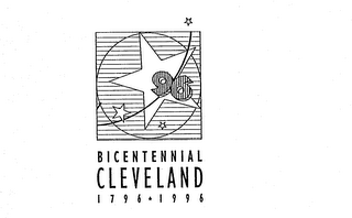 96 BICENTENNIAL CLEVELAND 1796 1996 logo