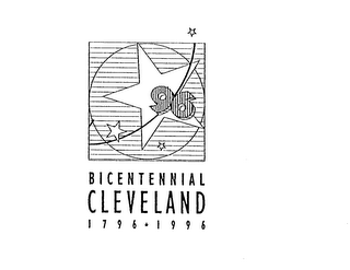 96 BICENTENNIAL CLEVELAND 1796 1996 logo
