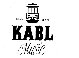 96AM 98FM KABL MUSIC logo
