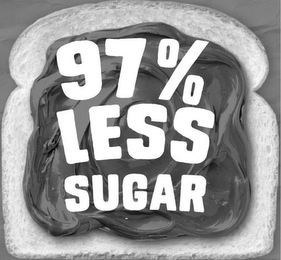 97% LESS SUGAR logo