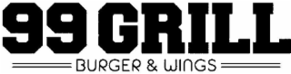 99 GRILL BURGER & WINGS logo
