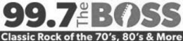 99.7 THE BOSS CLASSIC ROCK OF THE 70'S, 80'S & MORE logo