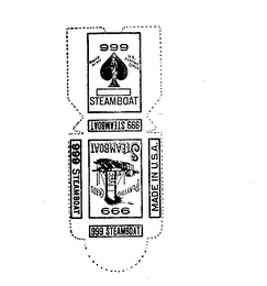 999 BRAND OF THE STEAMBOAT U.S. PLAYING CARDS MADE IN U.S.A. logo