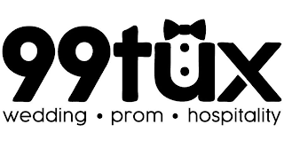 99TUX WEDDING · PROM · HOSPITALITY logo