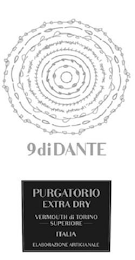 9DIDANTE PURGATORIO EXTRA DRY VERMOUTH DI TORINO SUPERIORE ITALIA ELABORAZIONE ARTIGIANALE logo