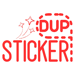 9DUP STICKER logo