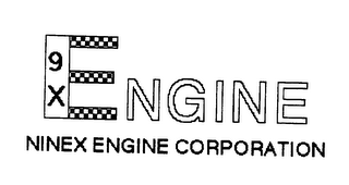 9X ENGINE NINEX ENGINE CORPORATION logo