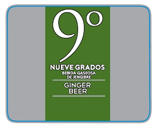 9º NUEVE GRADOS BEBIDA GASEOSA DE JENGIBRE GINGER BEER logo