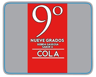 9º NUEVE GRADOS BEBIDA GASEOSA SABOR A COLA logo