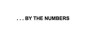 ___ . . . BY THE NUMBERS logo