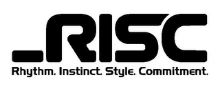 _RISC RHYTHM. INSTINCT. STYLE. COMMITMENT. logo