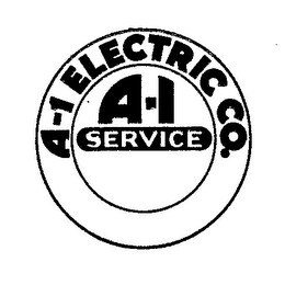 A-1 ELECTRIC CO. A-1 SERVICE logo