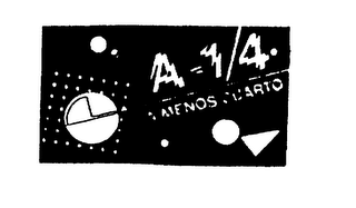 A - 1/4. A MENOS CUARTO logo