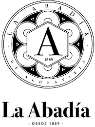 A 1889 LA ABADÍA DE ALDEAVIEJA LA ABADÍA DESDE 1889 logo