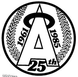 A 1961 1985 25TH logo