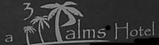 A 3 PALMS HOTEL logo