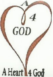 A 4 GOD A HEART 4 GOD logo