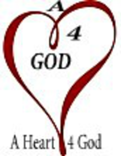 A 4 GOD A HEART 4 GOD logo