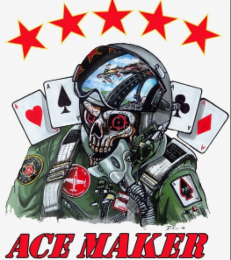 A A A A A A A A ACE MAKER T-33 HEED T-13 TRAINER OF JET ACES BONES A A T-33 D. RICCI 06 ACE MAKER logo