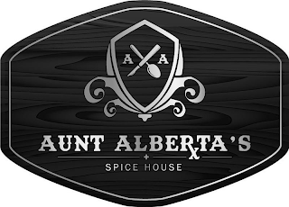 A A AUNT ALBERTA'S + SPICE HOUSE logo