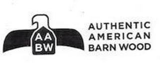 A A B W AUTHENTIC AMERICAN BARN WOOD logo