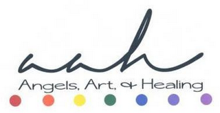 A A H ANGELS, ART, & HEALING logo