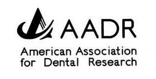 A AADR AMERICAN ASSOCIATION FOR DENTAL RESEARCH logo