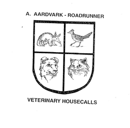 A. AARDVARK - ROADRUNNER VETERINARY HOUSECALLS logo